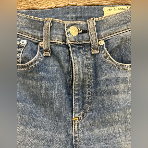 Rag & Bone Medium Wash Jeans High Rise Skinny SZ 26 - Picture 3 of 9